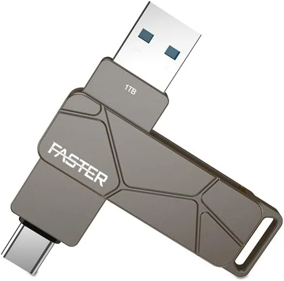 فلش مموری USB-C یک ترابایتی سریع، فلش مموری دو پورت USB 3.1 OTG، انتقال سریع داده تا 100 مگابایت بر ثانیه، طراحی فلزی شیک، جاکلیدی قابل حمل، سازگار با دستگاه های اندروید و iOS فلش مموری USB-C یک ترابایتی سریع، فلش مموری دو پورت USB 3.1 OTG، انتقال سریع داده تا 100 مگابایت بر ثانیه، طراحی فلزی شیک، جاکلیدی قابل حمل، سازگار با دستگاه های اندروید و iOS