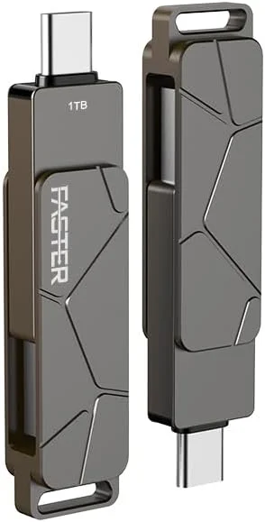 فلش مموری USB-C یک ترابایتی سریع، فلش مموری دو پورت USB 3.1 OTG، انتقال سریع داده تا 100 مگابایت بر ثانیه، طراحی فلزی شیک، جاکلیدی قابل حمل، سازگار با دستگاه های اندروید و iOS فلش مموری USB-C یک ترابایتی سریع، فلش مموری دو پورت USB 3.1 OTG، انتقال سریع داده تا 100 مگابایت بر ثانیه، طراحی فلزی شیک، جاکلیدی قابل حمل، سازگار با دستگاه های اندروید و iOS