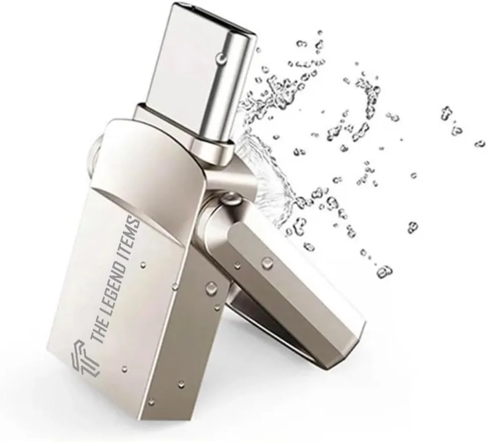 فلش مموری 2 ترابایتی با کانکتور دوگانه USB - ذخیره سازی اطلاعات با سرعت بالا Type-C - دستگاه OTG جمع و جور برای تلفن های هوشمند، تبلت ها، کامپیوتر - فلزی/آلیاژی (نقره ای) فلش مموری 2 ترابایتی با کانکتور دوگانه USB - ذخیره سازی اطلاعات با سرعت بالا Type-C - دستگاه OTG جمع و جور برای تلفن های هوشمند، تبلت ها، کامپیوتر - فلزی/آلیاژی (نقره ای)