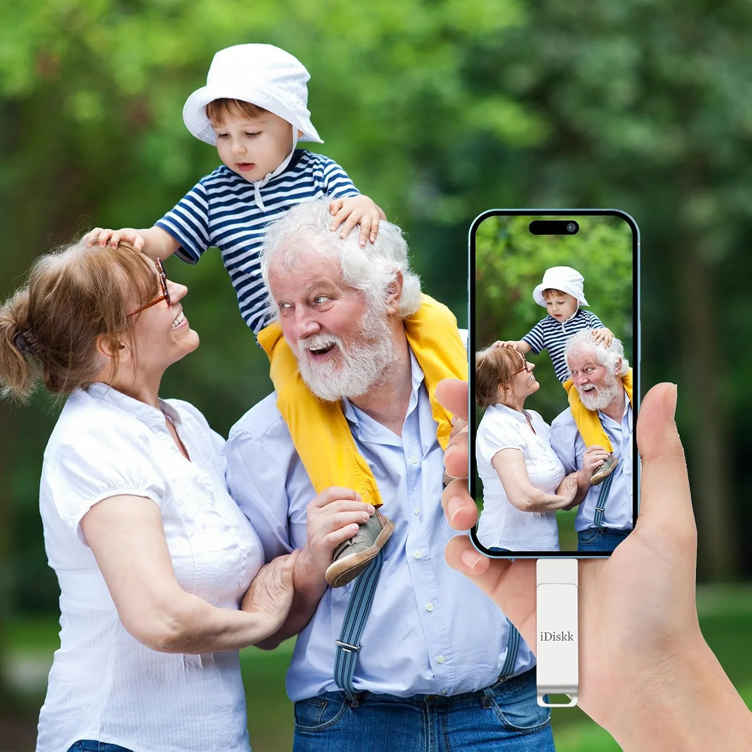 فلش مموری iDiskk با تاییدیه Mfi اپل، ظرفیت 128 گیگابایت، مناسب برای ذخیره عکس، فلش درایو USB آیفون، ذخیره ساز عکس، فلش درایو برای مک، آیپد، کامپیوتر، فلش مموری برای پشتیبان گیری خودکار عکس ها و فیلم های آیفون فلش مموری iDiskk با تاییدیه Mfi اپل، ظرفیت 128 گیگابایت، مناسب برای ذخیره عکس، فلش درایو USB آیفون، ذخیره ساز عکس، فلش درایو برای مک، آیپد، کامپیوتر، فلش مموری برای پشتیبان گیری خودکار عکس ها و فیلم های آیفون