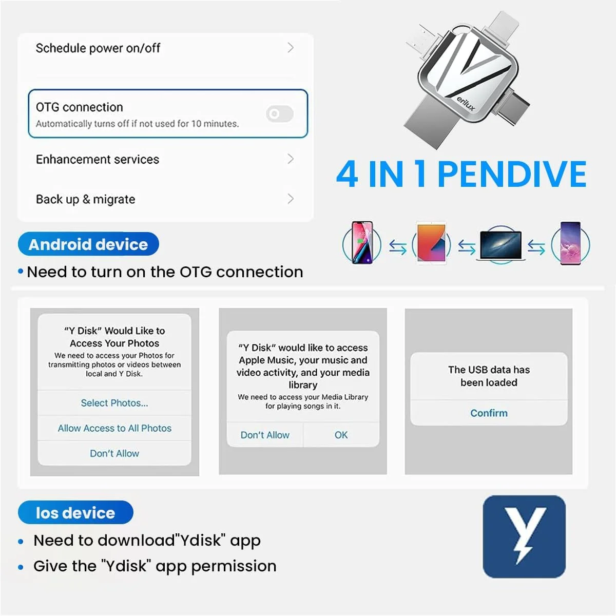 فلش مموری 256 گیگابایتی 4 در 1 HASTHIP، فلش درایو 4 در 1 Type C با L / USB3.0 / Micro / Type-c، حافظه USB با سرعت بالا، حافظه خارجی برای iPhone / iPad / Android / PC فلش مموری 256 گیگابایتی 4 در 1 HASTHIP، فلش درایو 4 در 1 Type C با L / USB3.0 / Micro / Type-c، حافظه USB با سرعت بالا، حافظه خارجی برای iPhone / iPad / Android / PC