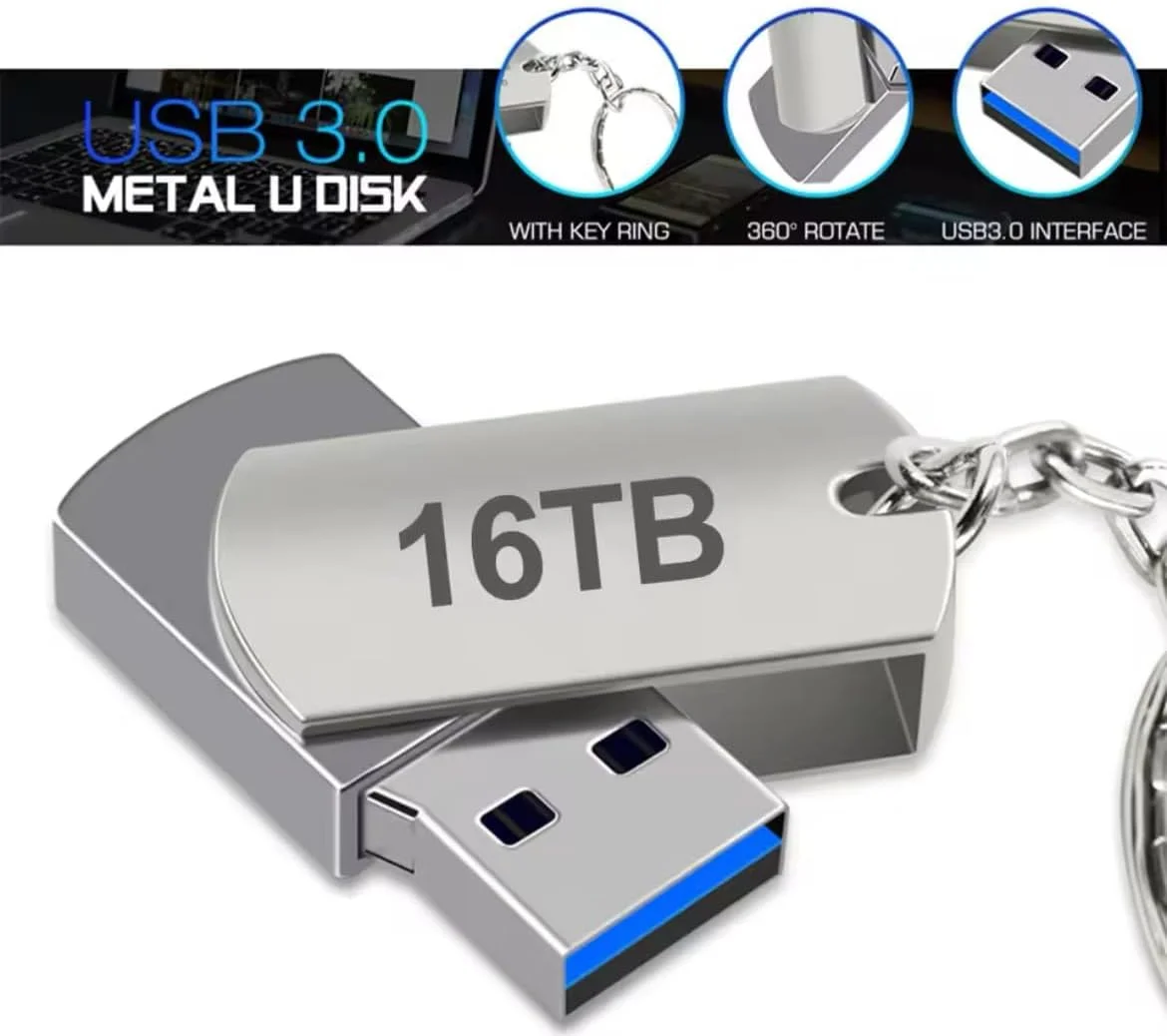 فلش مموری USB مینی قلمی 16 ترابایت، فلش مموری USB با سرعت بالا، فلش درایو USB 3.0 قابل حمل SSD فلش مموری USB مینی قلمی 16 ترابایت، فلش مموری USB با سرعت بالا، فلش درایو USB 3.0 قابل حمل SSD