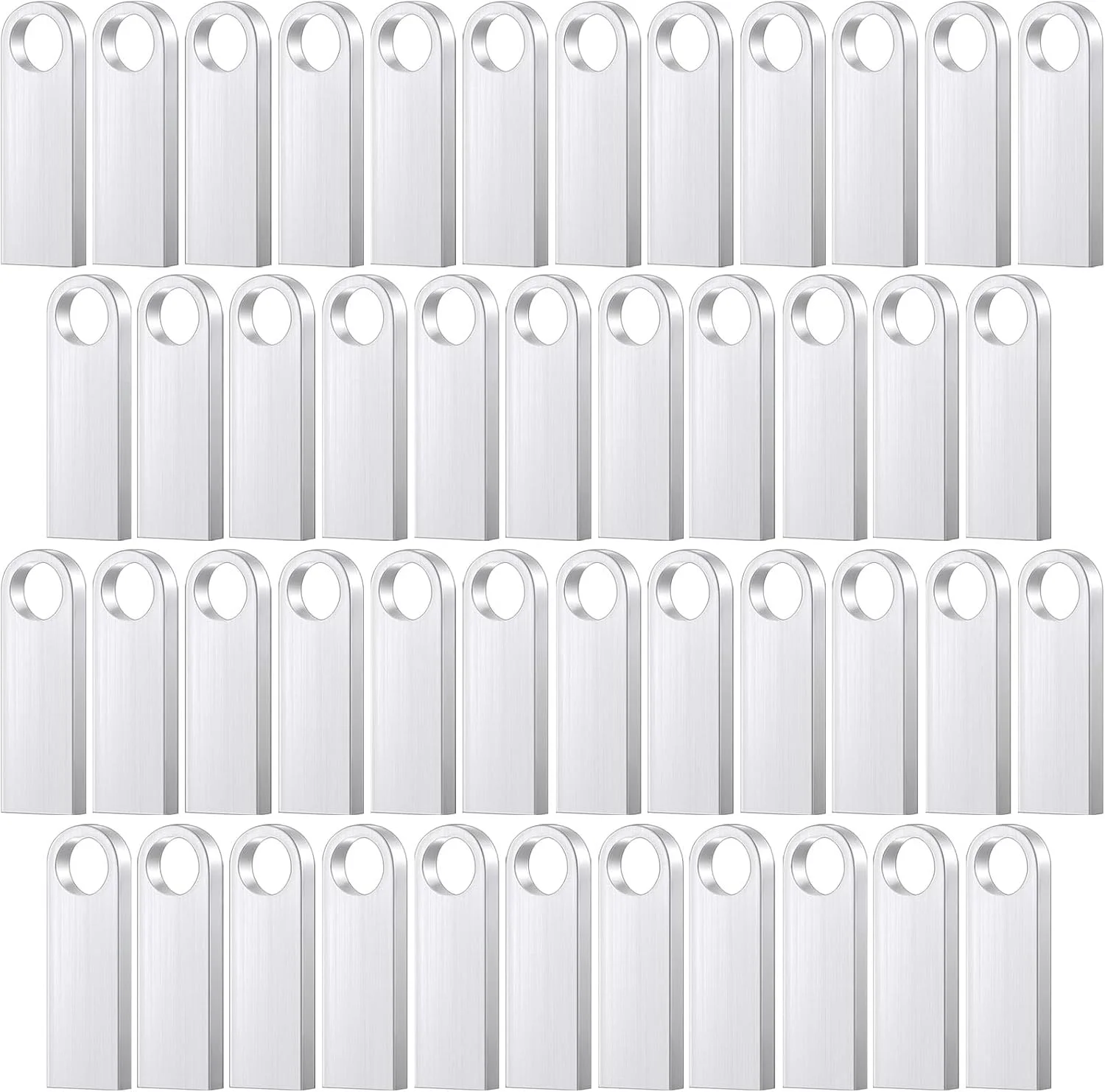 فبای بسته 50 عددی فلش مموری 2.0، فلش درایو ضد آب، فلش مموری کوچک آلیاژ روی، مناسب برای کامپیوتر، لپ تاپ، اداره، مدرسه، ذخیره سازی اطلاعات، نقره ای (2 گیگابایت) فبای بسته 50 عددی فلش مموری 2.0، فلش درایو ضد آب، فلش مموری کوچک آلیاژ روی، مناسب برای کامپیوتر، لپ تاپ، اداره، مدرسه، ذخیره سازی اطلاعات، نقره ای (2 گیگابایت)