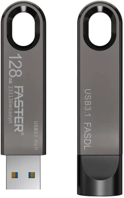 فلش مموری USB 3.1 با سرعت بالا 128 گیگابایت - فلش درایو فوق العاده سریع با بدنه فلزی - حافظه جانبی پرسرعت - سرعت انتقال تا 80 مگابیت بر ثانیه - برای لپ تاپ، تلویزیون هوشمند، خودرو، اسپیکر فلش مموری USB 3.1 با سرعت بالا 128 گیگابایت - فلش درایو فوق العاده سریع با بدنه فلزی - حافظه جانبی پرسرعت - سرعت انتقال تا 80 مگابیت بر ثانیه - برای لپ تاپ، تلویزیون هوشمند، خودرو، اسپیکر