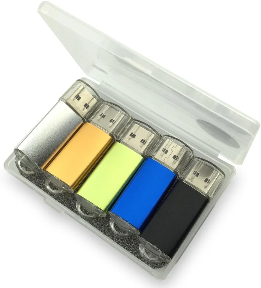 فلش مموری 2 گیگابایتی USB 2.0 فلزی طرح کلید، بسته 5 عددی، رنگ های مختلف فلش مموری 2 گیگابایتی USB 2.0 فلزی طرح کلید، بسته 5 عددی، رنگ های مختلف