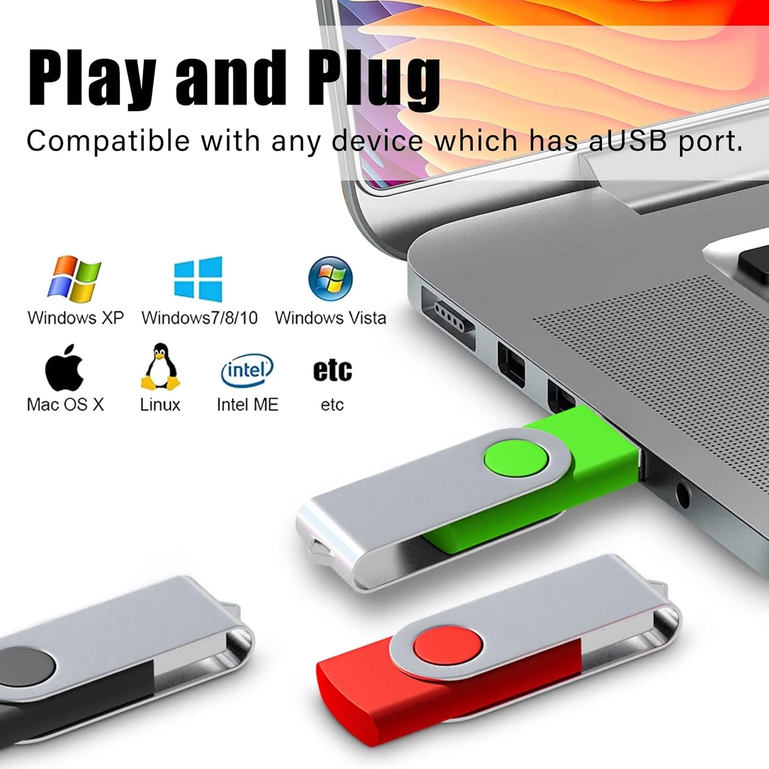 ایستبول فلش مموری 2 گیگابایتی، بسته 5 عددی، USB 2.0، طراحی چرخشی، فلش درایو، حافظه (رنگهای مختلف با بند آویز) ایستبول فلش مموری 2 گیگابایتی، بسته 5 عددی، USB 2.0، طراحی چرخشی، فلش درایو، حافظه (رنگهای مختلف با بند آویز)