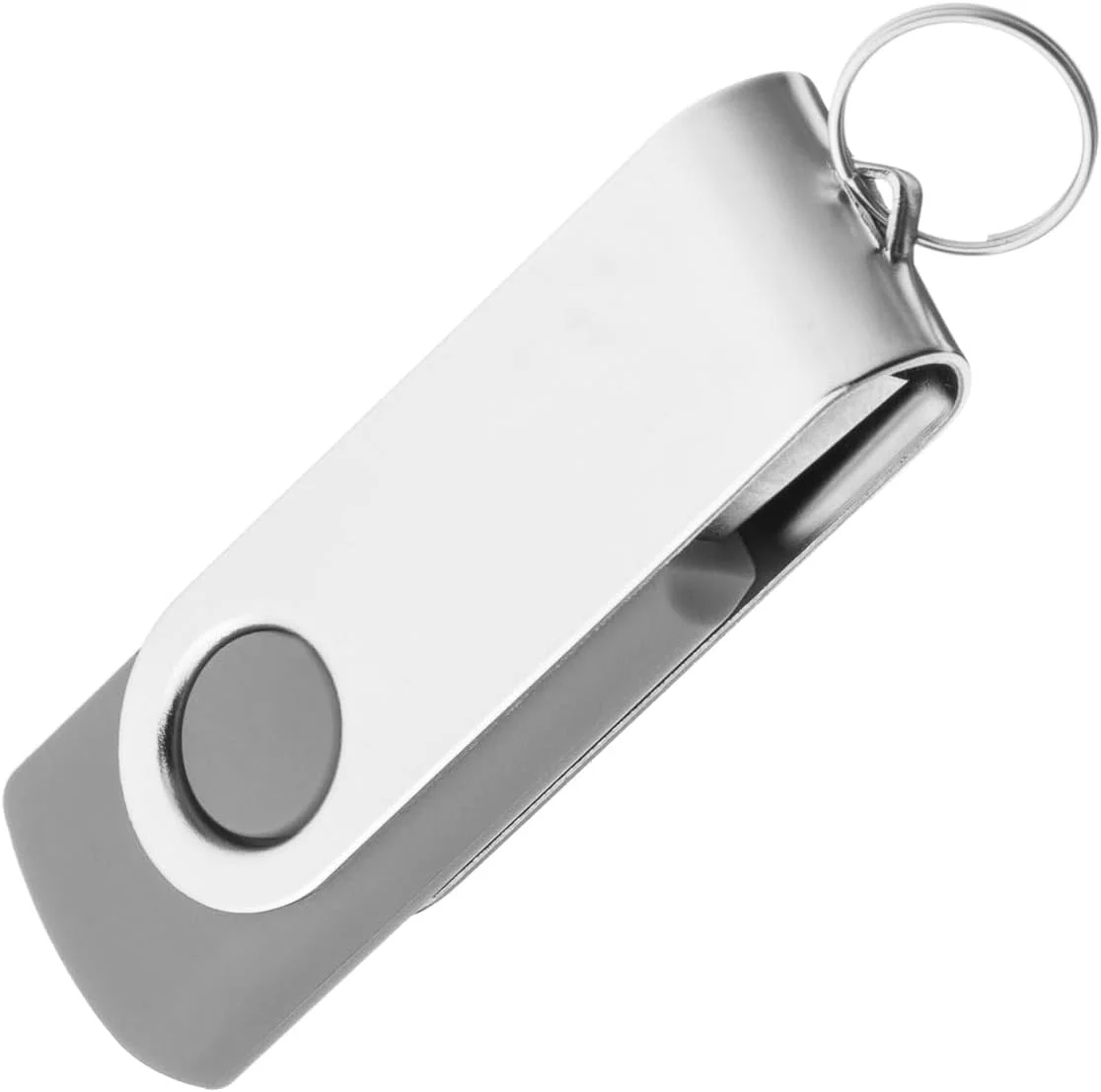 فلش مموری ۱ گیگابایتی EASTBULL، ۱ عدد، فلش درایو USB 2.0 چرخشی، فلش مموری فلزی (خاکستری) فلش مموری ۱ گیگابایتی EASTBULL، ۱ عدد، فلش درایو USB 2.0 چرخشی، فلش مموری فلزی (خاکستری)