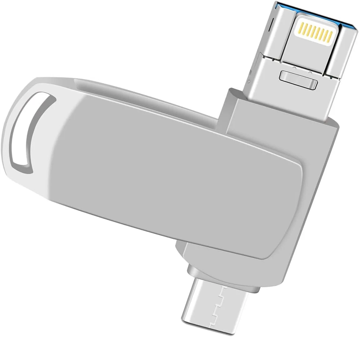 فلش مموری USB دوگانه 2 ترابایتی برای تلفن همراه، استیک حافظه ذخیره سازی عکس آیفون، استیک حافظه USB C، درایو انگشتی ذخیره سازی خارجی سازگار با آیفون، آیپد، رایانه شخصی و دستگاه های دیگر ((خاکستری نقره ای 2 ترابایت)) فلش مموری USB دوگانه 2 ترابایتی برای تلفن همراه، استیک حافظه ذخیره سازی عکس آیفون، استیک حافظه USB C، درایو انگشتی ذخیره سازی خارجی سازگار با آیفون، آیپد، رایانه شخصی و دستگاه های دیگر ((خاکستری نقره ای 2 ترابایت))