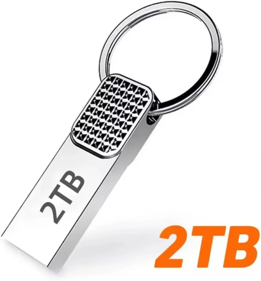 فلش درایو USB با طراحی باریک و ظرفیت 2 ترابایت، سازگار با کامپیوتر/تلویزیون/پروژکتور و ظرفیت ذخیره سازی بزرگ فلش درایو USB با طراحی باریک و ظرفیت 2 ترابایت، سازگار با کامپیوتر/تلویزیون/پروژکتور و ظرفیت ذخیره سازی بزرگ