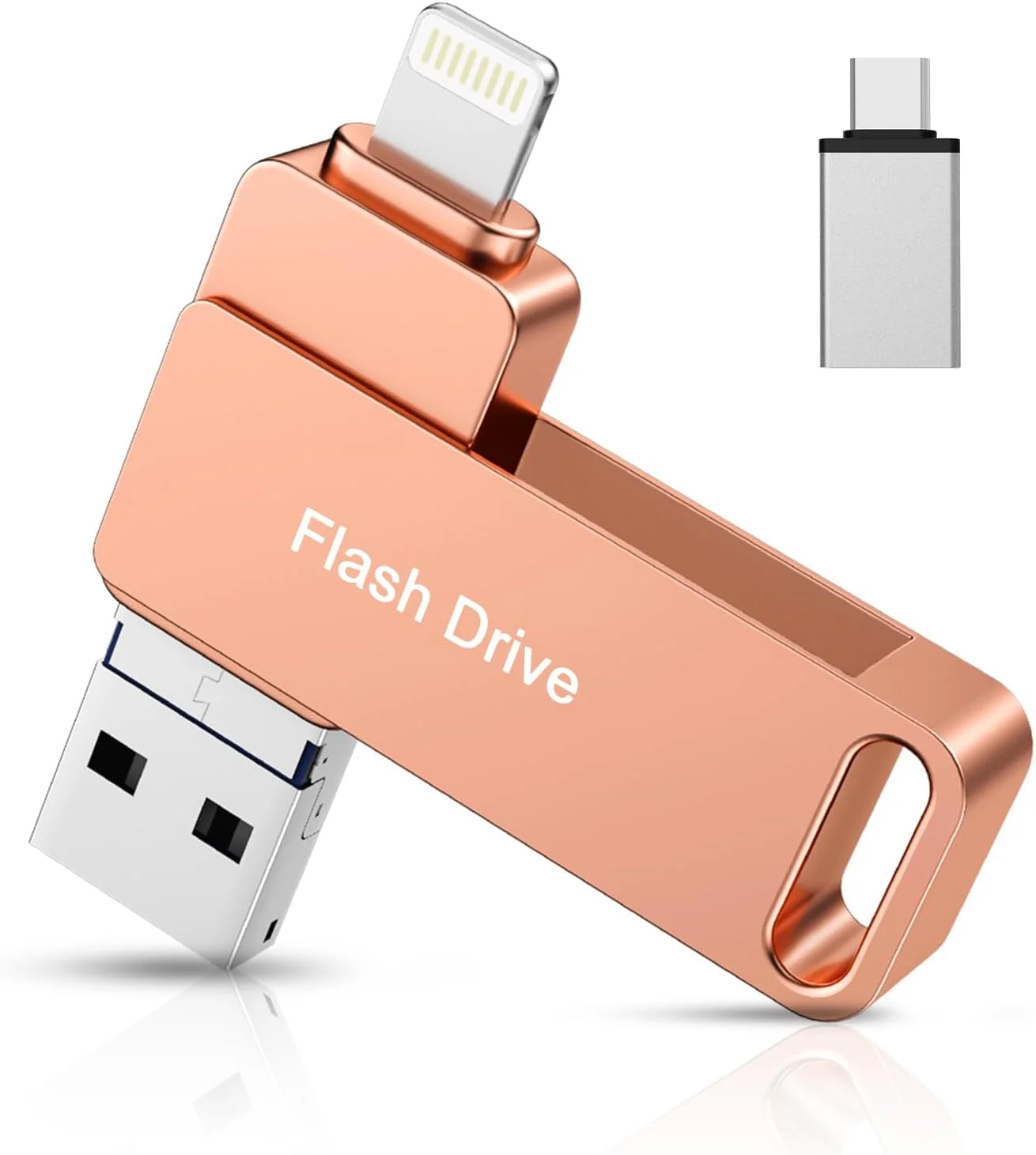 فلش مموری 512 گیگابایتی عکس دارای گواهینامه MFi، فلش درایو USB سه در یک برای آیفون با قابلیت پشتیبان گیری عکس، فلش درایو USB پرسرعت برای ذخیره سازی آیفون/آیپد/اندروید/کامپیوتر - صورتی فلش مموری 512 گیگابایتی عکس دارای گواهینامه MFi، فلش درایو USB سه در یک برای آیفون با قابلیت پشتیبان گیری عکس، فلش درایو USB پرسرعت برای ذخیره سازی آیفون/آیپد/اندروید/کامپیوتر - صورتی