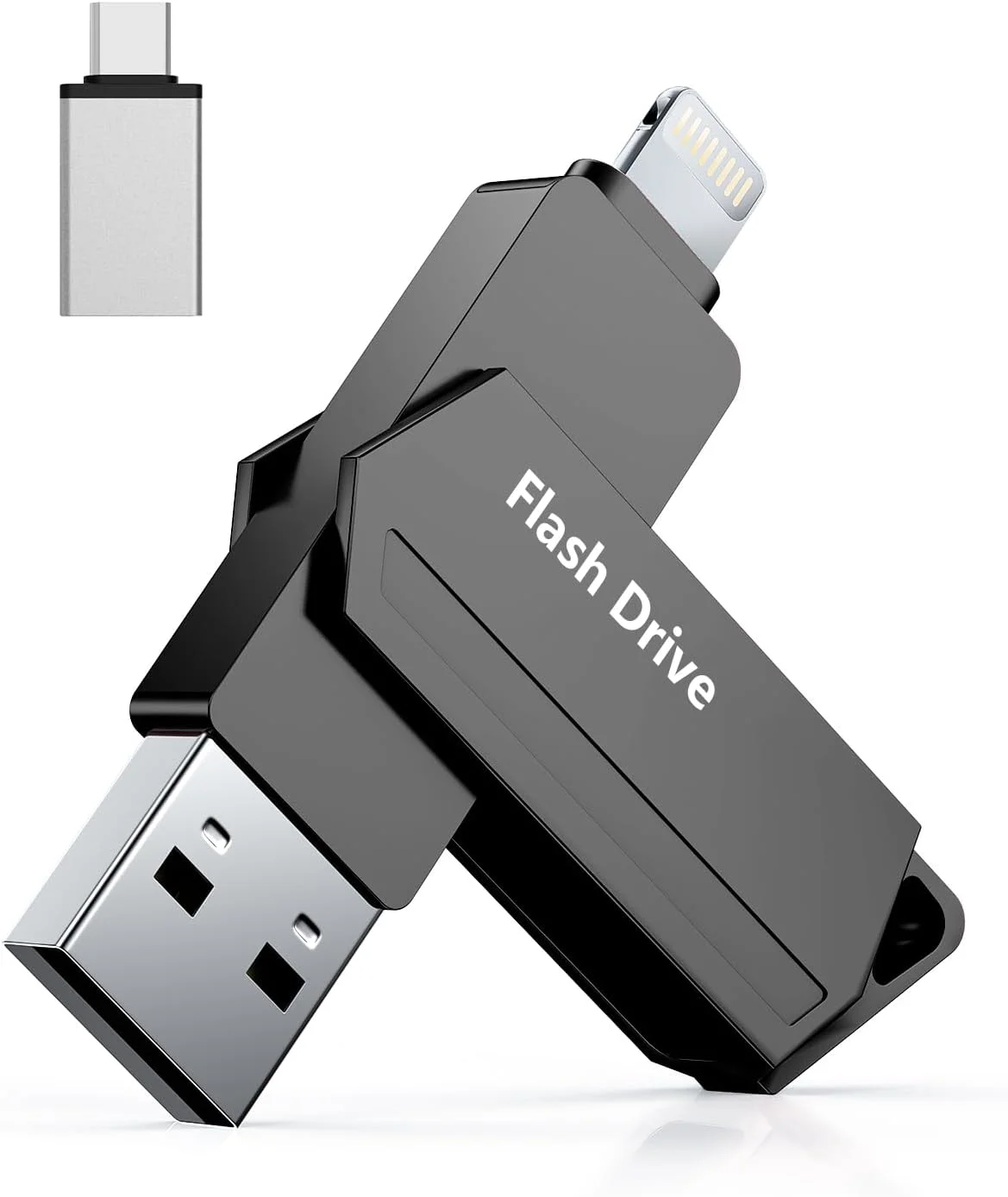 فلش مموری USB برای آیفون 512 گیگابایت دارای گواهی MFi، 3 در 1 USB 3.0 لایتنینگ حافظه خارجی نوع C، فلش مموری برای آیفون/آیپد/iOS/اندروید/مک/کامپیوتر - حافظه خارجی (مشکی) فلش مموری USB برای آیفون 512 گیگابایت دارای گواهی MFi، 3 در 1 USB 3.0 لایتنینگ حافظه خارجی نوع C، فلش مموری برای آیفون/آیپد/iOS/اندروید/مک/کامپیوتر - حافظه خارجی (مشکی)
