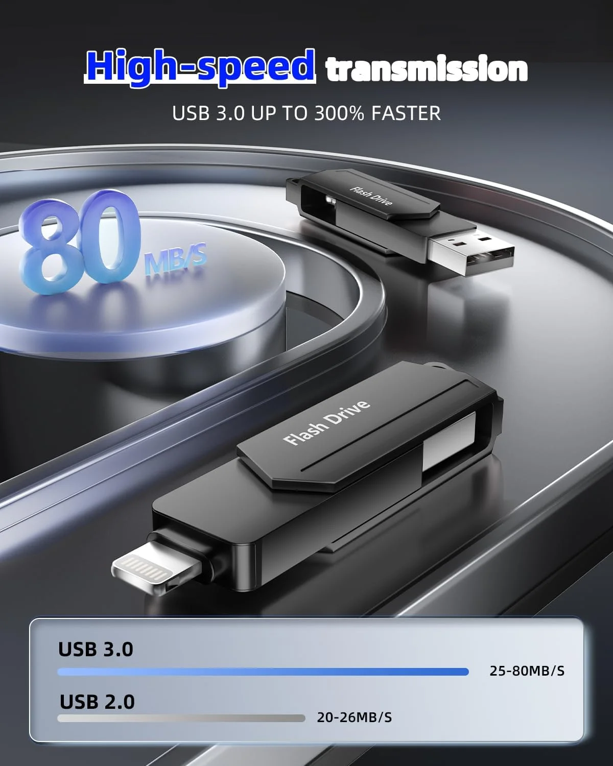 فلش مموری USB برای آیفون 512 گیگابایت دارای گواهی MFi، 3 در 1 USB 3.0 لایتنینگ حافظه خارجی نوع C، فلش مموری برای آیفون/آیپد/iOS/اندروید/مک/کامپیوتر - حافظه خارجی (مشکی) فلش مموری USB برای آیفون 512 گیگابایت دارای گواهی MFi، 3 در 1 USB 3.0 لایتنینگ حافظه خارجی نوع C، فلش مموری برای آیفون/آیپد/iOS/اندروید/مک/کامپیوتر - حافظه خارجی (مشکی)