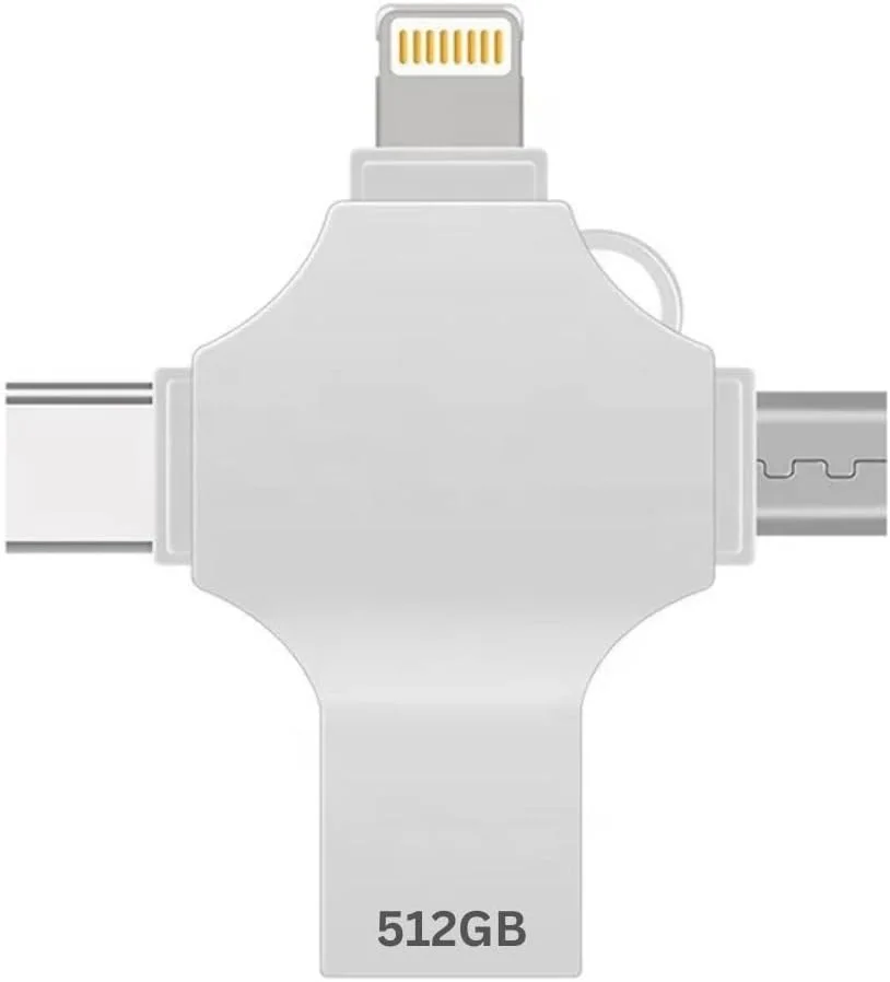 فلش مموری USB چهار در یک، فلش مموری USB چند منظوره 4 در 1 با سرعت بالا (512 گیگابایت) فلش مموری USB چهار در یک، فلش مموری USB چند منظوره 4 در 1 با سرعت بالا (512 گیگابایت)