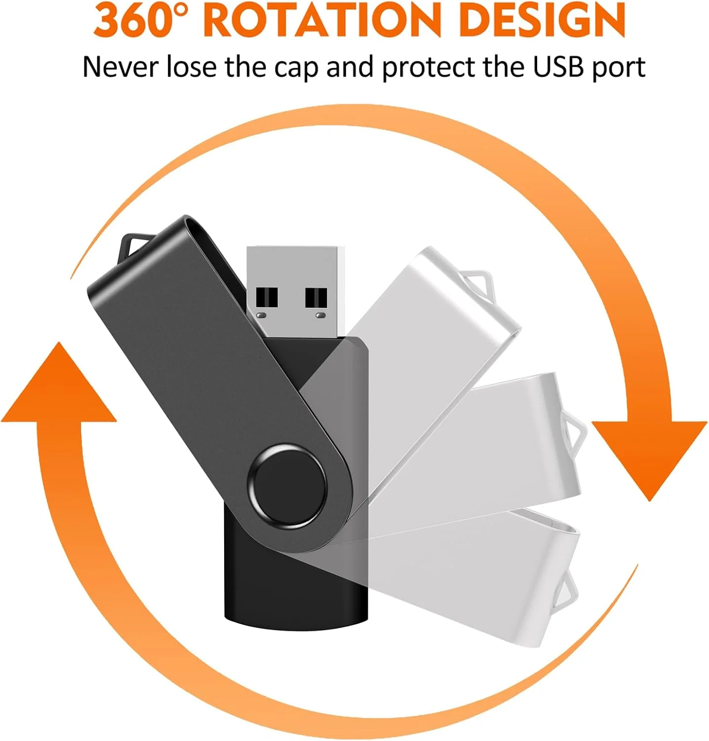 بسته 50 عددی فلش مموری 2 گیگابایتی USB 2.0 چرخشی، حافظه بسته 50 عددی فلش مموری 2 گیگابایتی USB 2.0 چرخشی، حافظه