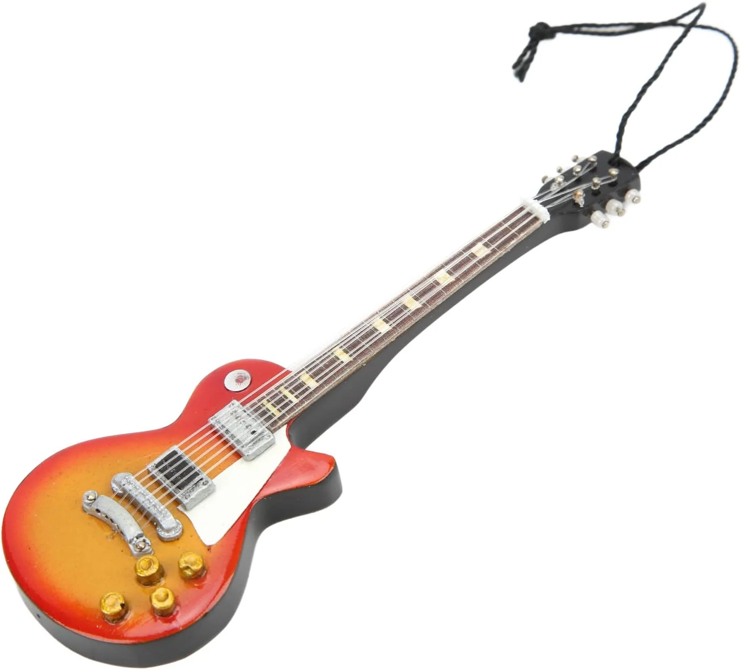 مدل مینیاتوری گیتار، ویترین نفیس مدل آلات موسیقی با جزئیات خوب برای دوستداران موسیقی و دکوراسیون منزل