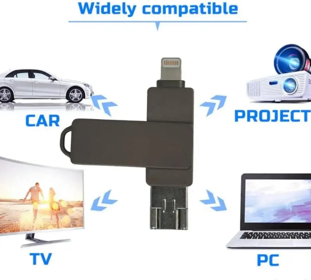 فلش مموری 2 ترابایتی USB با پشتیبانی از آیفون - 2000 مگابایت - فلش مموری USB آیفون، فلش USB پرسرعت 3 در 1 تایپ A لایتنینگ میکرو USB - مشکی فلش مموری 2 ترابایتی USB با پشتیبانی از آیفون - 2000 مگابایت - فلش مموری USB آیفون، فلش USB پرسرعت 3 در 1 تایپ A لایتنینگ میکرو USB - مشکی