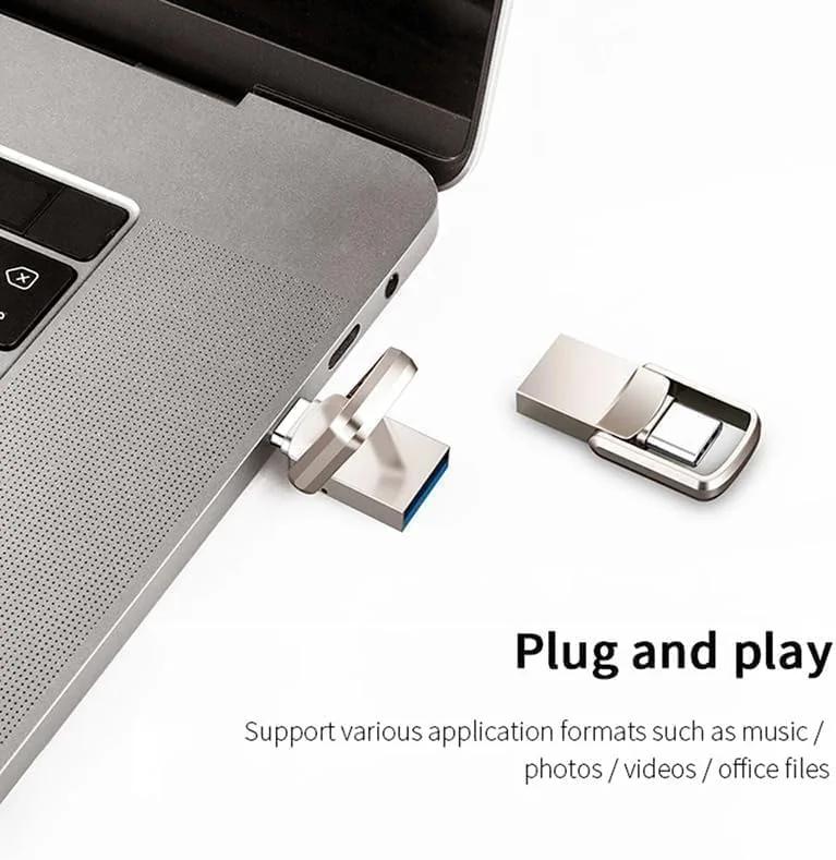 فلش مموری 2 ترابایتی با کانکتور دوگانه USB - USB 3.0 و Type-C با سرعت بالا - دستگاه OTG جمع و جور برای تلفن های هوشمند، تبلت ها، کامپیوتر - آلیاژ، نقره ای، سرعت خواندن فوق العاده سریع 120 مگابایت بر ثانیه - Fetch 2TB ultra فلش مموری 2 ترابایتی با کانکتور دوگانه USB - USB 3.0 و Type-C با سرعت بالا - دستگاه OTG جمع و جور برای تلفن های هوشمند، تبلت ها، کامپیوتر - آلیاژ، نقره ای، سرعت خواندن فوق العاده سریع 120 مگابایت بر ثانیه - Fetch 2TB ultra