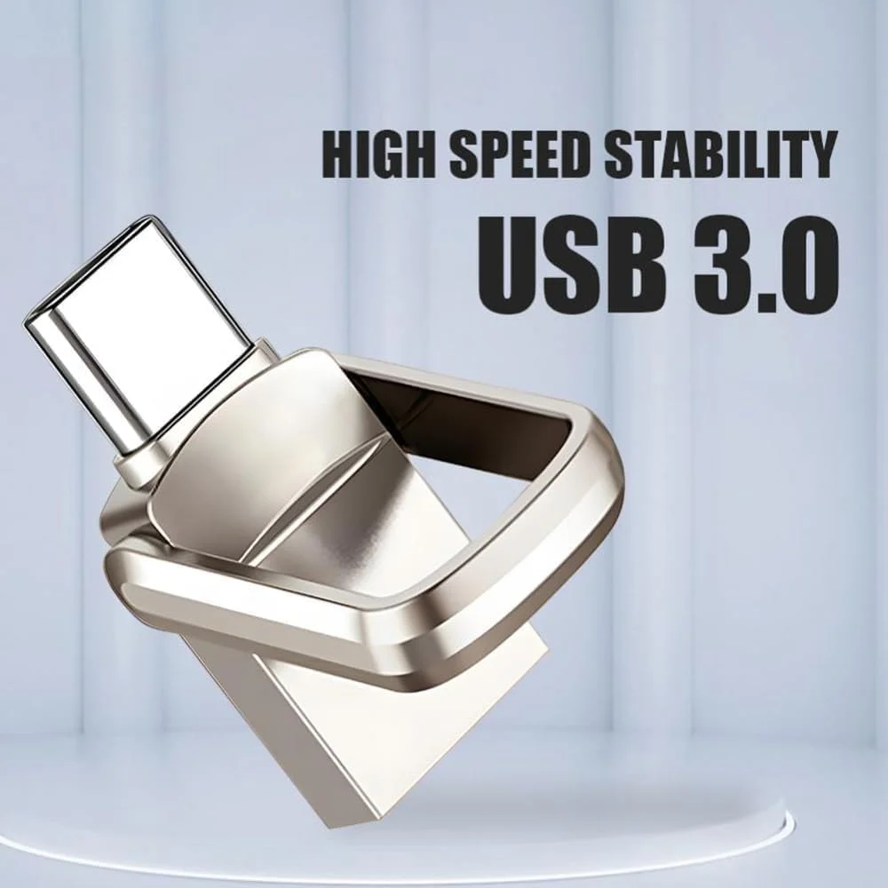 فلش مموری 2 ترابایتی با کانکتور دوگانه USB - USB 3.0 و Type-C با سرعت بالا - دستگاه OTG جمع و جور برای تلفن های هوشمند، تبلت ها، کامپیوتر - آلیاژ، نقره ای، سرعت خواندن فوق العاده سریع 120 مگابایت بر ثانیه - Fetch 2TB ultra فلش مموری 2 ترابایتی با کانکتور دوگانه USB - USB 3.0 و Type-C با سرعت بالا - دستگاه OTG جمع و جور برای تلفن های هوشمند، تبلت ها، کامپیوتر - آلیاژ، نقره ای، سرعت خواندن فوق العاده سریع 120 مگابایت بر ثانیه - Fetch 2TB ultra