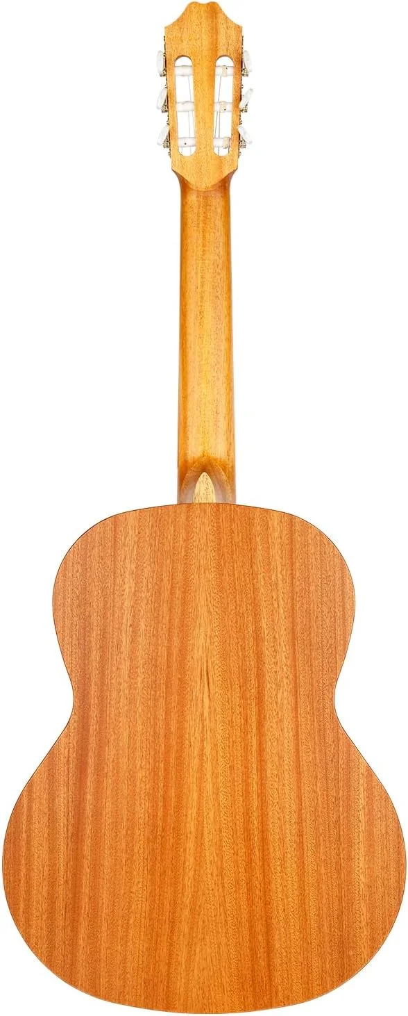 گیتار کنسرت کرمونا لیلیا 7/8 - دست ساز در اروپا - صفحه رویی یکپارچه صنوبر با پرداخت منافذ باز - گیتار نایلونی راحت برای نوازندگان مبتدی و جوان