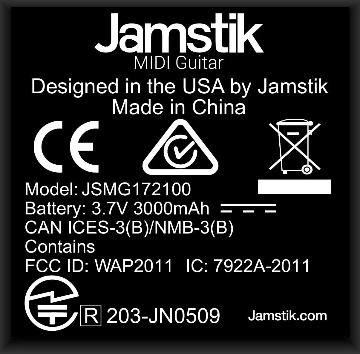 گیتار MIDI استاندارد جمستیک (آبی آسمانی)