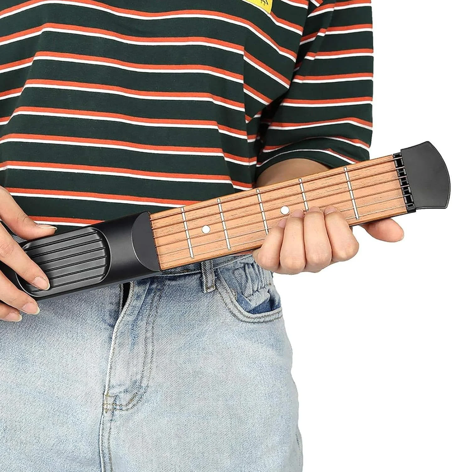 گیتار تمرینی، ابزار تمرین آکورد قابل حمل | مینی شبیه ساز گیتار، گیتار فرت، ابزار تمرین دست برای نوازندگان در سفر