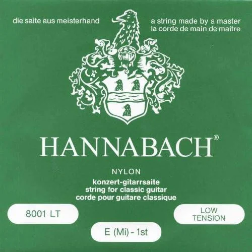 سیم های گیتار کلاسیک نایلونی Hannabach 800LT با کشش کم
