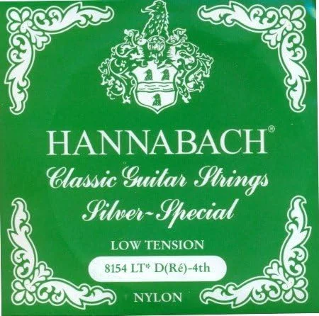 هانا باخ 8154 سبز 'نقره ای ویژه' - گیتار کنسرت d4، زیر