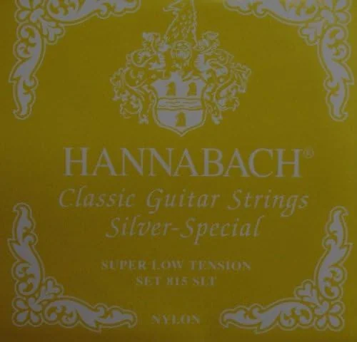 سیم گیتار کلاسیک هاناباخ 815 زرد 'نقره ای ویژه'، کشش بسیار کم