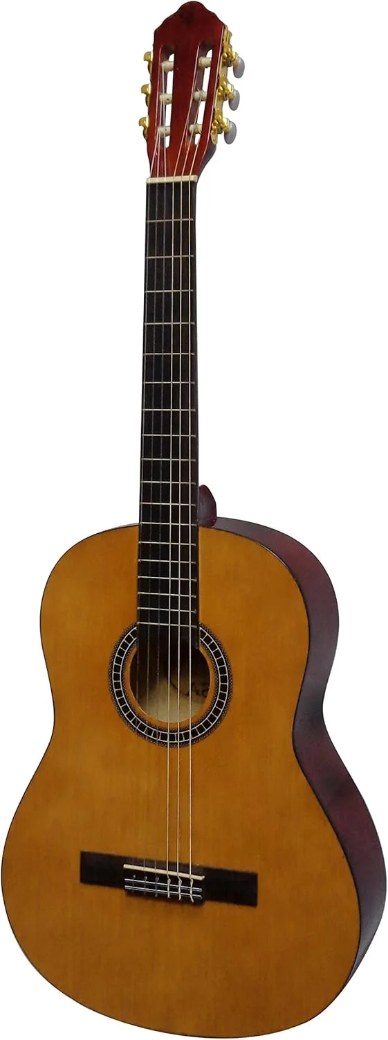 گیتار کلاسیک 4/4 برای افراد چپ دست - حاشیه کاری شده - کلاسیک - پرداخت نهایی براق - اندازه 58.5 سانتی متر - صفحه رویی: صنوبر روکش شده - CK116 چپ دست