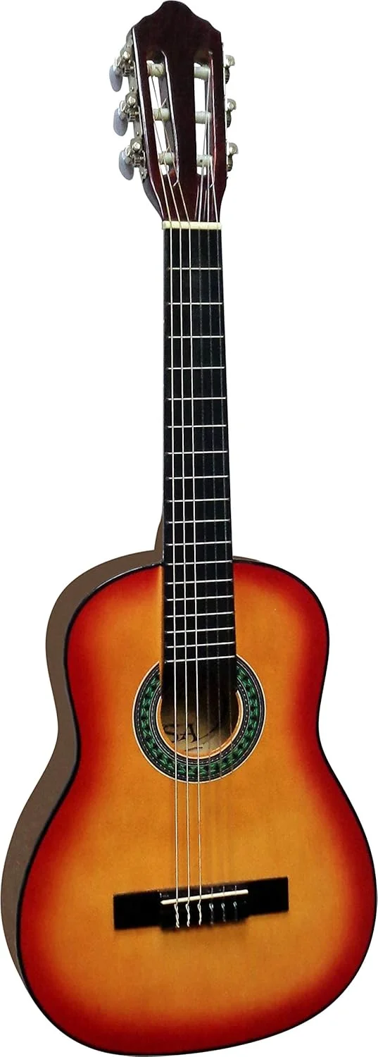 گیتار کلاسیک 1/4 - گیتار کنسرت در مجموعه - گیتار کودک - کلاسیک - سانبرست - صفحه رو لیندن - کیف - بند گیتار کلاسیک 1/4 - گیتار کنسرت در مجموعه - گیتار کودک - کلاسیک - سانبرست - صفحه رو لیندن - کیف - بند