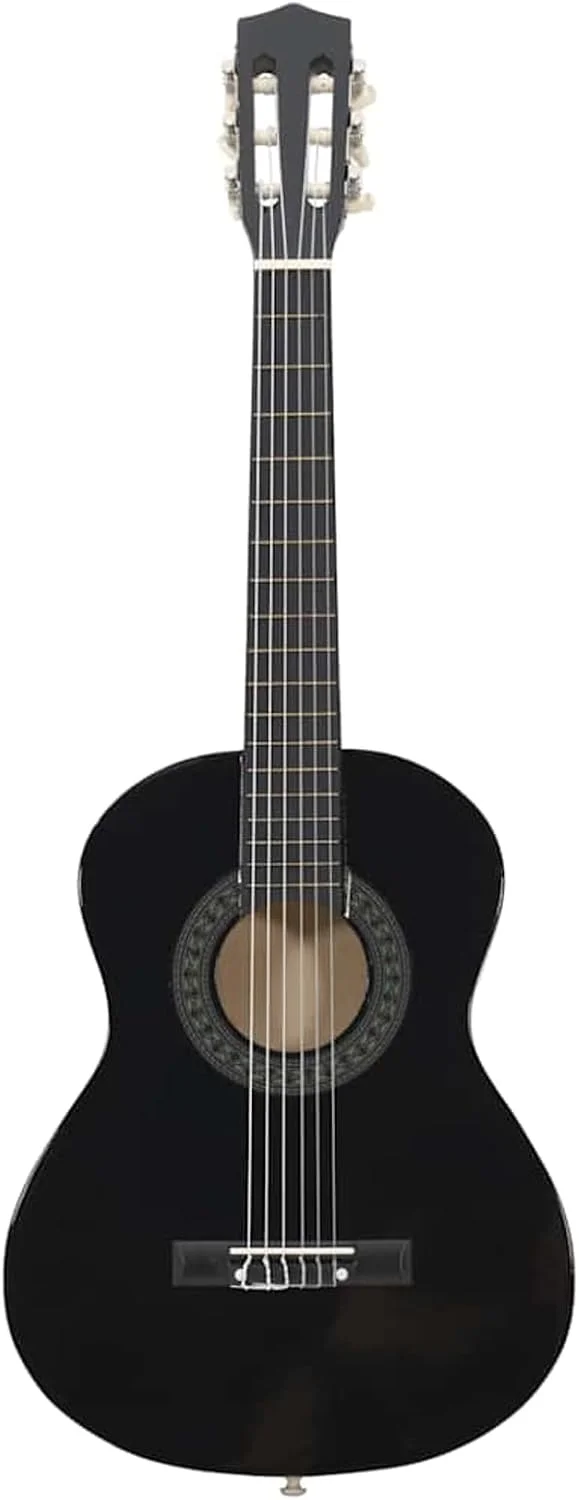 مجموعه گیتار کلاسیک Gecheer برای مبتدیان، مجموعه 8 تکه ای شامل کیف گیتار، بند، پیک، تیونر، سیم، چوب Linden، پلاستیک سخت، 1/2 34 اینچ مجموعه گیتار کلاسیک Gecheer برای مبتدیان، مجموعه 8 تکه ای شامل کیف گیتار، بند، پیک، تیونر، سیم، چوب Linden، پلاستیک سخت، 1/2 34 اینچ