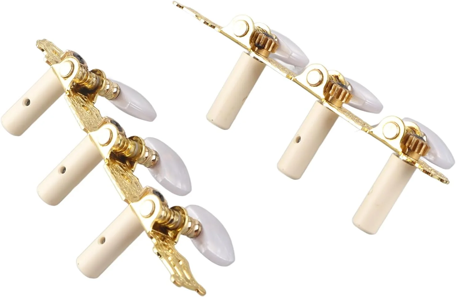 کوک گیتار کلاسیک، نسبت تبدیل 1:15، نصب آسان، دکمه های مرواریدی سفید، بادوام و ضد زنگ، جایگزینی عالی برای عملکرد کوک پایدار