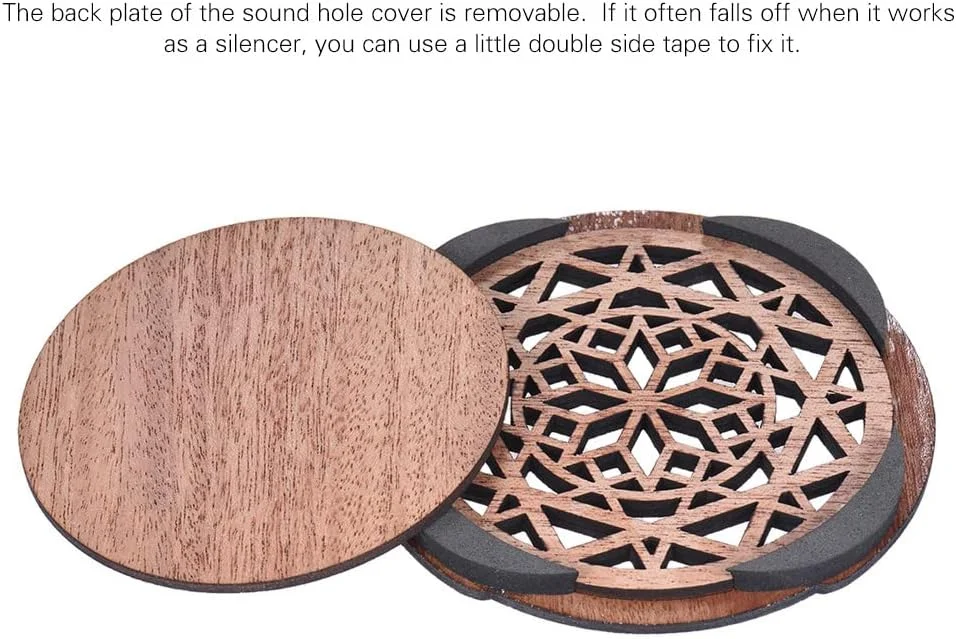 پوشش دهانه صدا برای گیتار، کاهش فیدبک، نصب آسان، طراحی چوب ماهون، محافظت و زیباسازی گیتارهای آکوستیک EQ پوشش دهانه صدا برای گیتار، کاهش فیدبک، نصب آسان، طراحی چوب ماهون، محافظت و زیباسازی گیتارهای آکوستیک EQ