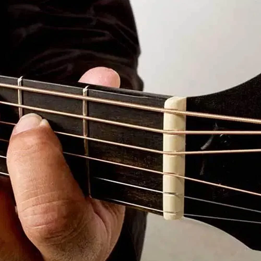 شیطانک و خرک گیتار از استخوان گاو طبیعی برای گیتار کلاسیک 99 سانتیمتری (39 اینچی)، بهبود صدا، افزایش طنین شیطانک و خرک گیتار از استخوان گاو طبیعی برای گیتار کلاسیک 99 سانتیمتری (39 اینچی)، بهبود صدا، افزایش طنین