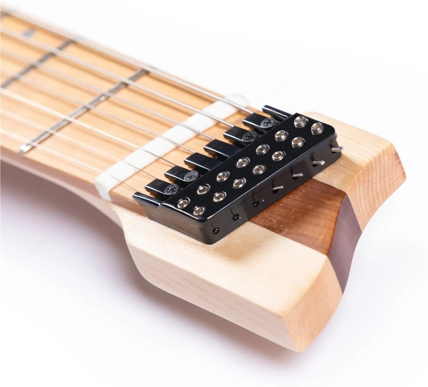 گیتار الکتریک 7 سیم، 24 فرت، بدون سر، مناسب برای سبک جز (بنفش)