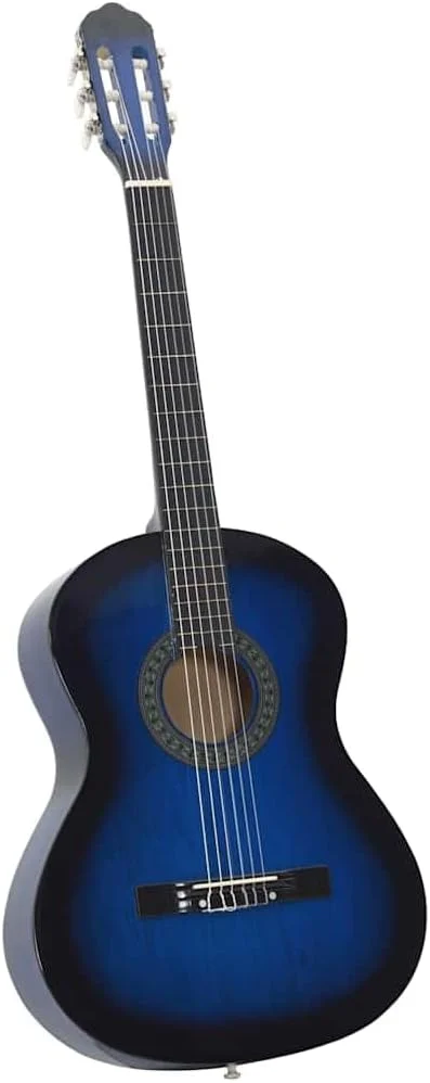 گیتار کلاسیک SKM برای مبتدیان آبی 4/4 39 اینچ چوب لیندن، هنر و سرگرمی، سرگرمی و هنر، سازهای موسیقی، سازهای زهی، گیتار، آبی، 2.5 کیلوگرم، 70108