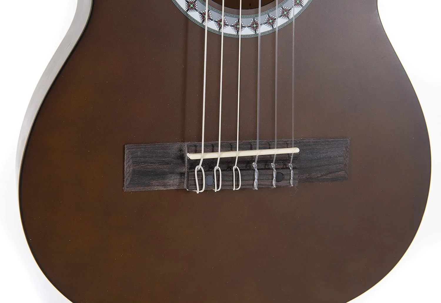 گیتار کلاسیک GEWA، گیتار Basic، بدنه چوب Linden، صفحه انگشتی Pakkaholz، گوشی های کوک کروم، 1/4 رنگ گردویی