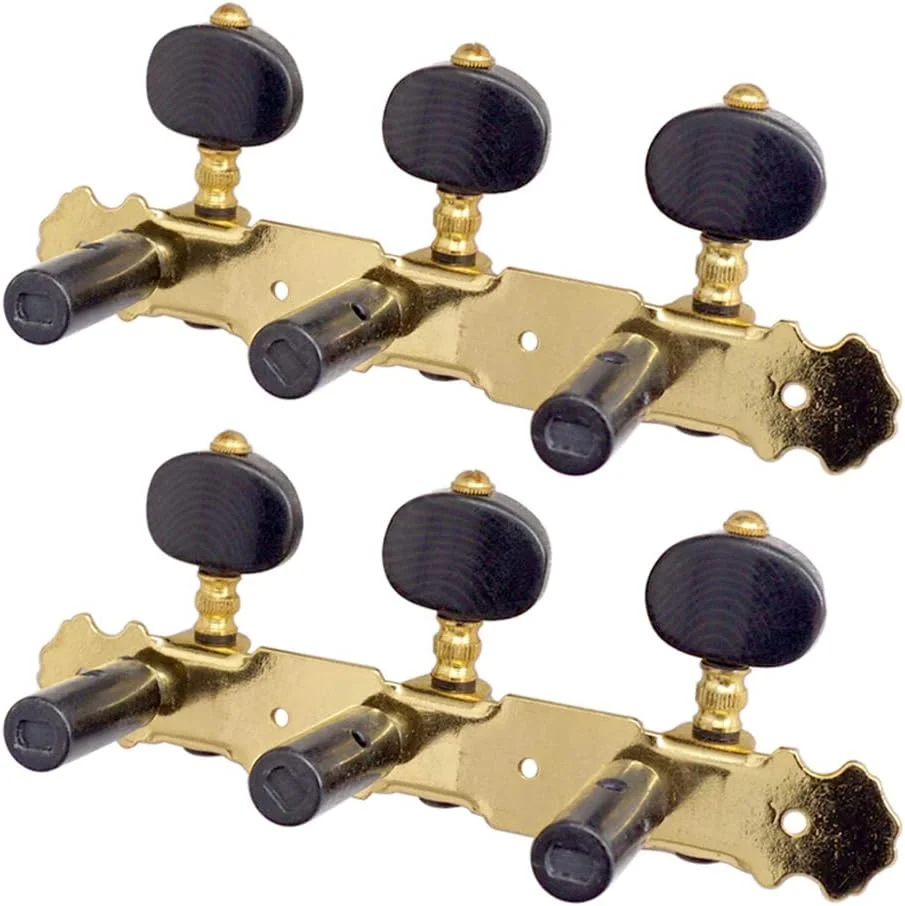 یک جفت کوک گیتار کلاسیک، گوشی گیتار، کوک سیم، 18 سر پلاستیکی آکوستیک، آلیاژ روی، دنده مسی، جایگزینی ساده و دقیق