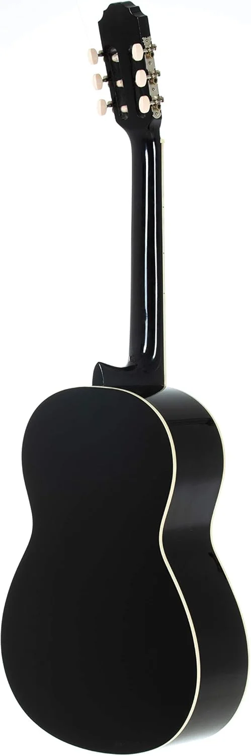 گیتار کلاسیک GEWA، گیتار Basic، بدنه از جنس چوب لیندن، صفحه انگشت‌گذاری از جنس چوب پاکا، گوشی‌های کوک کروم، 4/4 مشکی