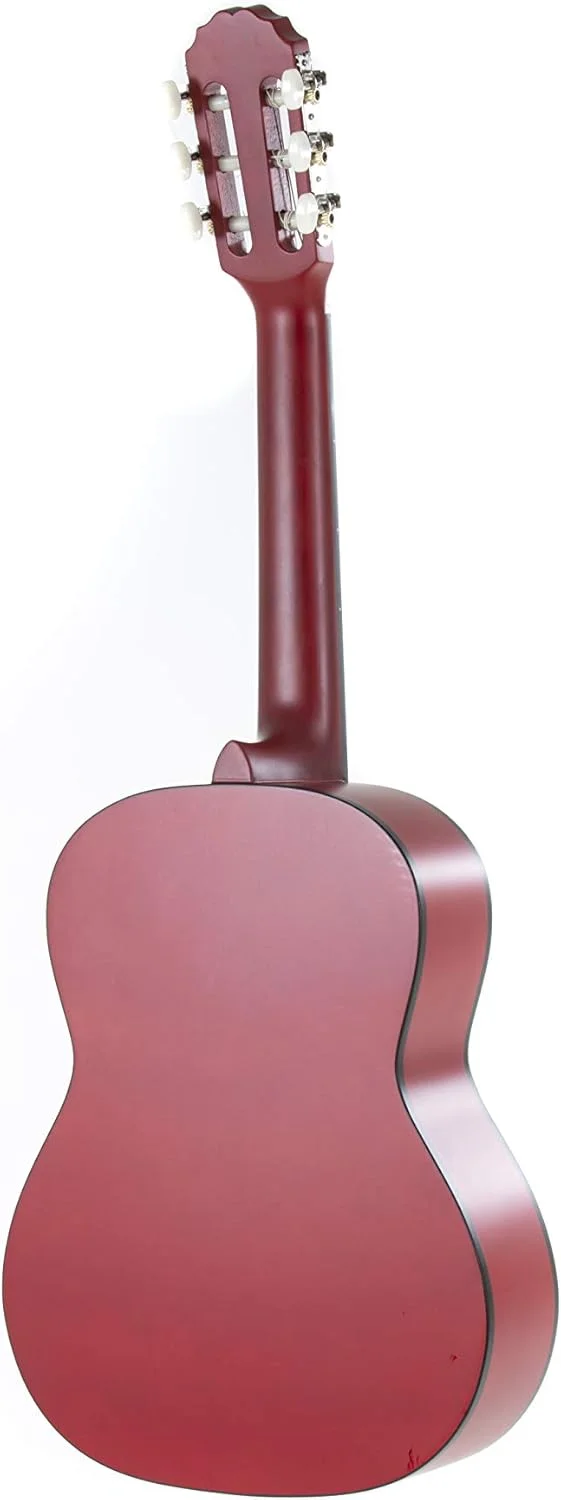 GEWA Konzertgitarre, Gitarre Basic, Korpus Linde, Griffbrett Pakkaholz, verchromte Mechaniken, 1/2 rot