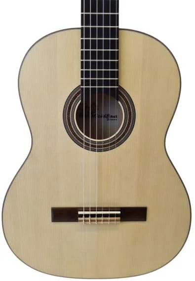 گیتار کلاسیک تمام چوب 4/4 Pro Natura GS100 صنوبر افرا Fishman Pre-Amp Tuner، گیتار آکوستیک الکتریک به همراه کیف و بند، مقیاس 650 میلی متر، صدای گرم، روکش مات، ساخت با کیفیت بالا
