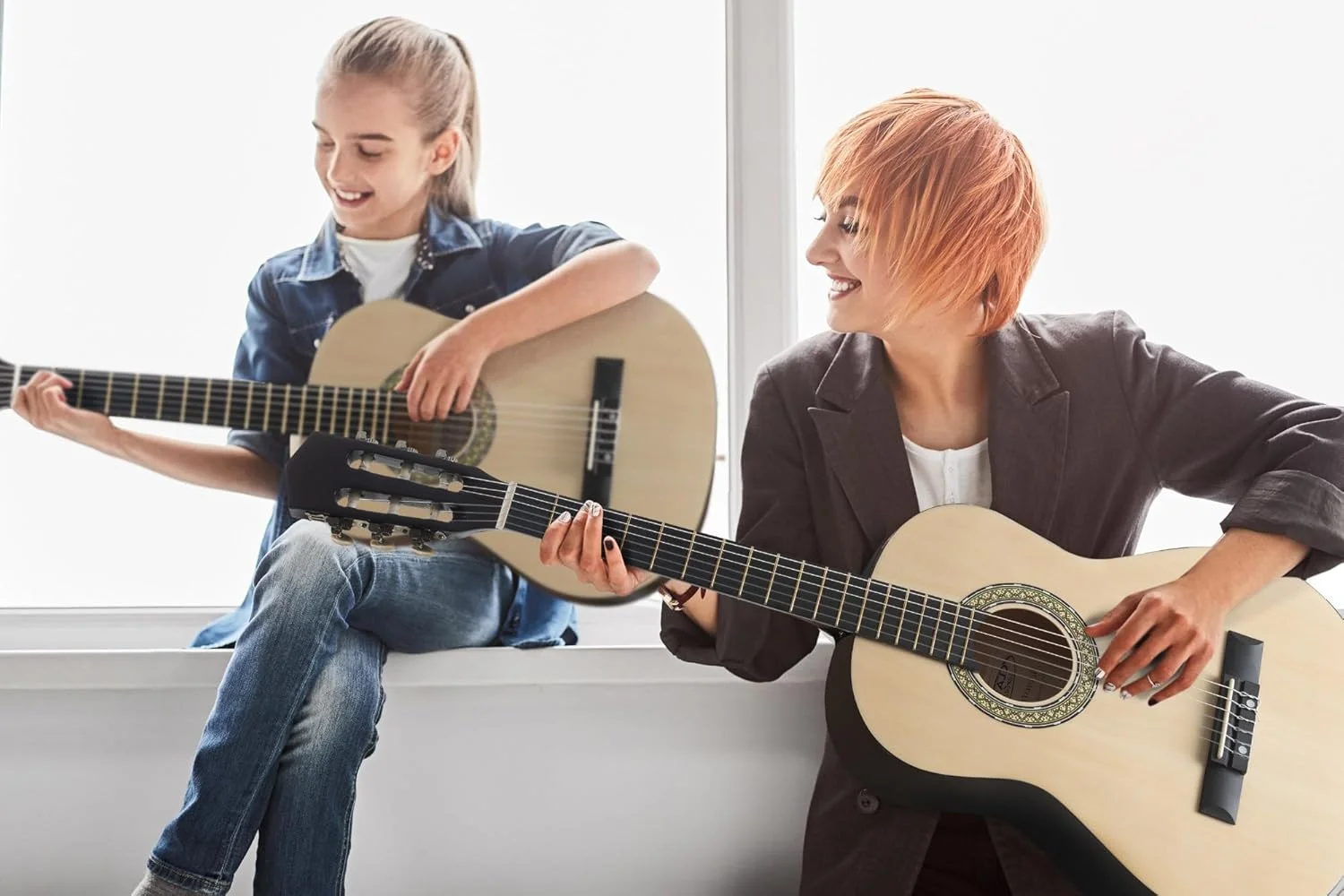 گیتار کلاسیک Classic Cantabile AS-851-L سایز 1/2 برای چپ دست ها (گیتار کنسرت برای کودکان/مبتدیان، سری آکوستیک) رنگ طبیعی