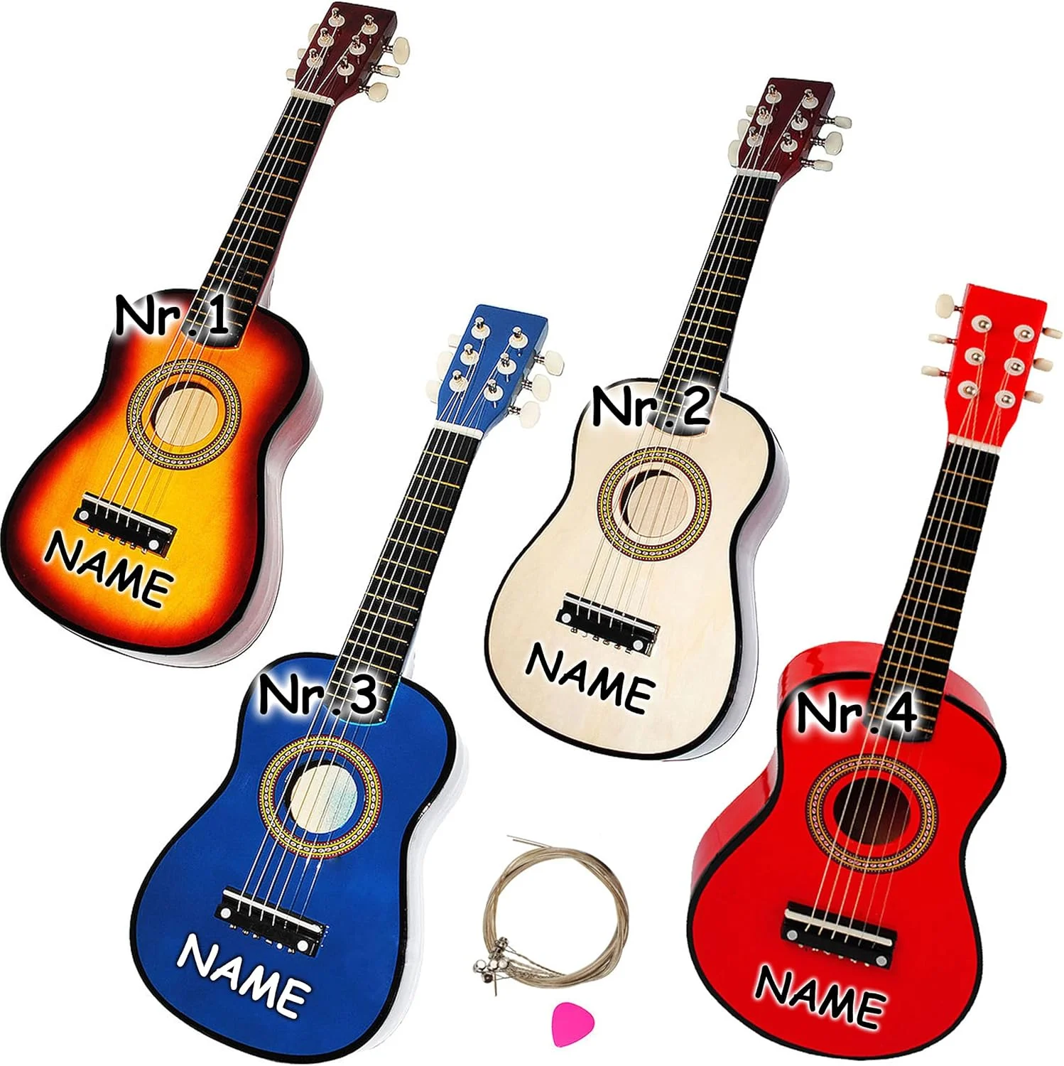 گیتار چوبی با کیفیت بالا برای کودکان - گیتار کلاسیک - قهوه ای طبیعی - سایز 1/8 - 54 سانتی متر - آکوستیک - گیتار کودکانه گیتار چوبی با کیفیت بالا برای کودکان - گیتار کلاسیک - قهوه ای طبیعی - سایز 1/8 - 54 سانتی متر - آکوستیک - گیتار کودکانه