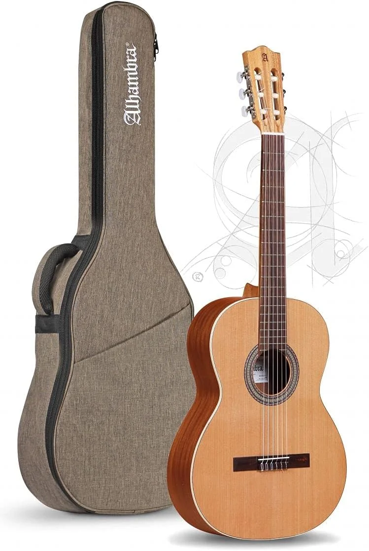 گیتار کلاسیک اسپانیایی Alhambra Z-Nature با کیف - طبیعی - گیتار