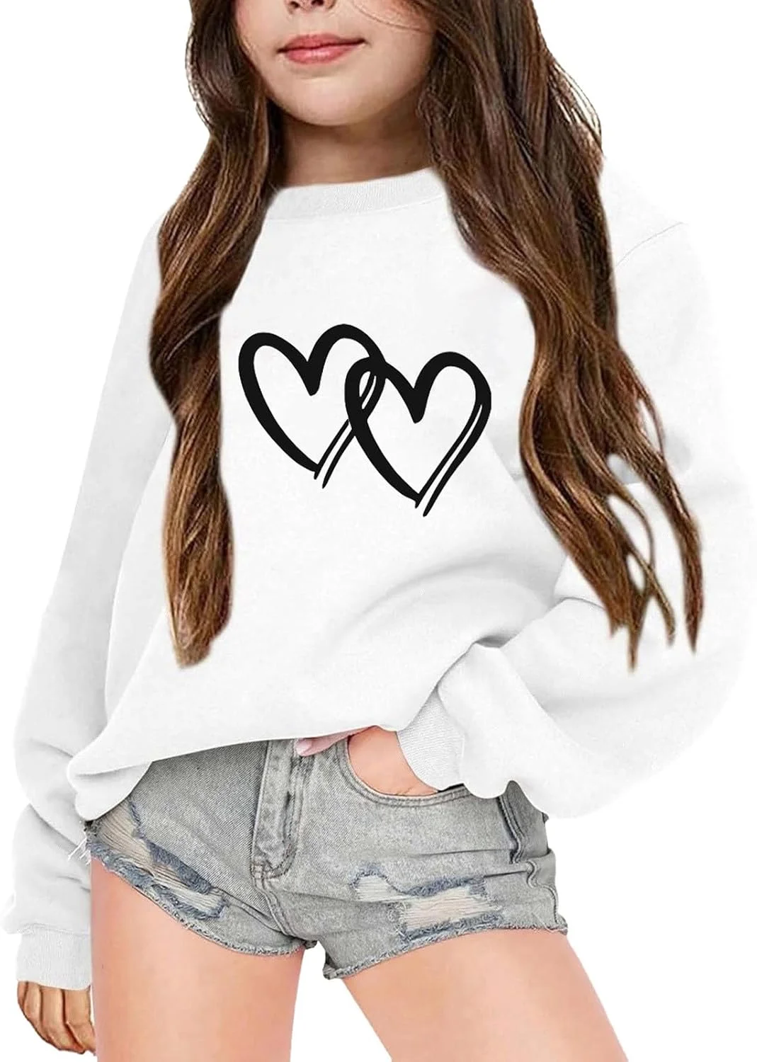 سویشرت آستین بلند یقه گرد بچه گانه زمستانی با طرح حروف