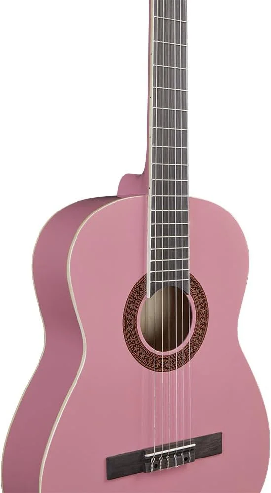 گیتار کلاسیک EKO Guitars CS-10 PINK سری Studio سایز 4/4، صفحه رویی از چوب لیندن، کناره ها و پشت از چوب لیندن لمینت شده، دسته و صفحه انگشت گذاری از چوب توس، به همراه کیف، رنگ: صورتی گیتار کلاسیک EKO Guitars CS-10 PINK سری Studio سایز 4/4، صفحه رویی از چوب لیندن، کناره ها و پشت از چوب لیندن لمینت شده، دسته و صفحه انگشت گذاری از چوب توس، به همراه کیف، رنگ: صورتی