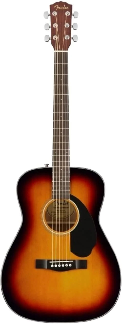 گیتار آکوستیک کنسرتی فندر CC-60S، صفحه انگشت‌گذاری گردوئی، سان‌برست سه رنگ، شامل دوره‌های مجازی رایگان در فندر پلی