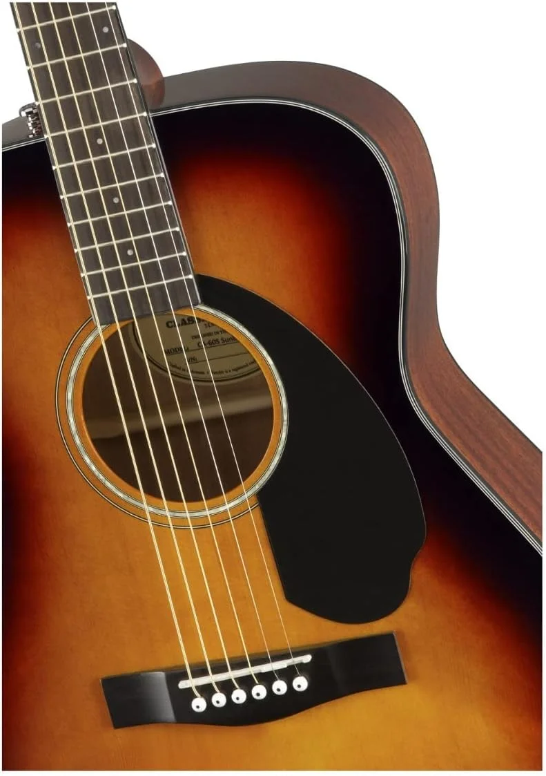 گیتار آکوستیک کنسرتی فندر CC-60S، صفحه انگشت‌گذاری گردوئی، سان‌برست سه رنگ، شامل دوره‌های مجازی رایگان در فندر پلی