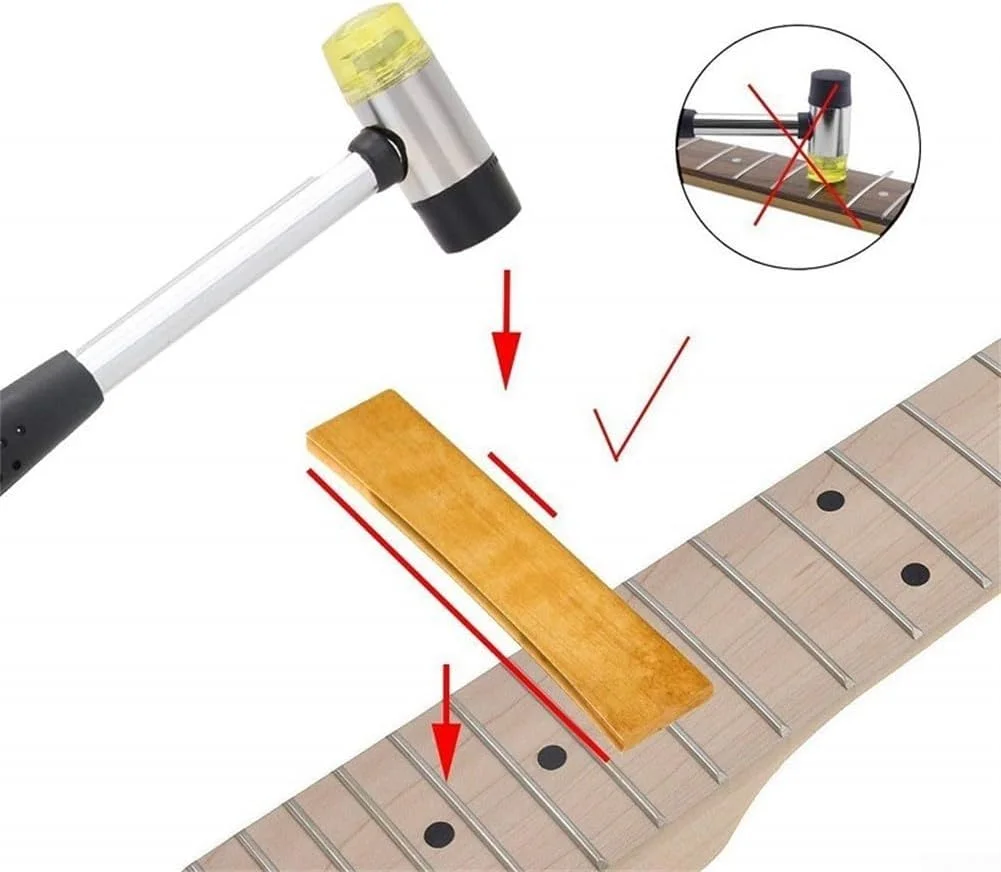 ابزار پرس فرت بورد گیتار با آچار، مجموعه ابزار سازنده گیتار برای سازندگان گیتار (18.4 سانتی متر) ابزار پرس فرت بورد گیتار با آچار، مجموعه ابزار سازنده گیتار برای سازندگان گیتار (18.4 سانتی متر)