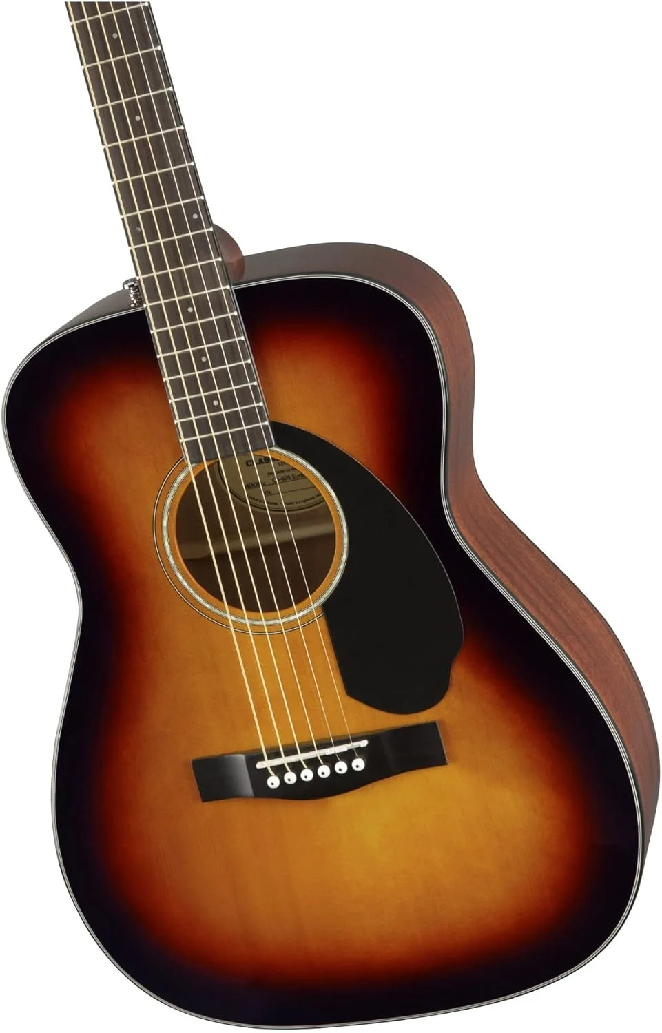 گیتار آکوستیک کنسرتی فندر CC-60S، صفحه انگشت‌گذاری گردوئی، سان‌برست سه رنگ، شامل دوره‌های مجازی رایگان در فندر پلی